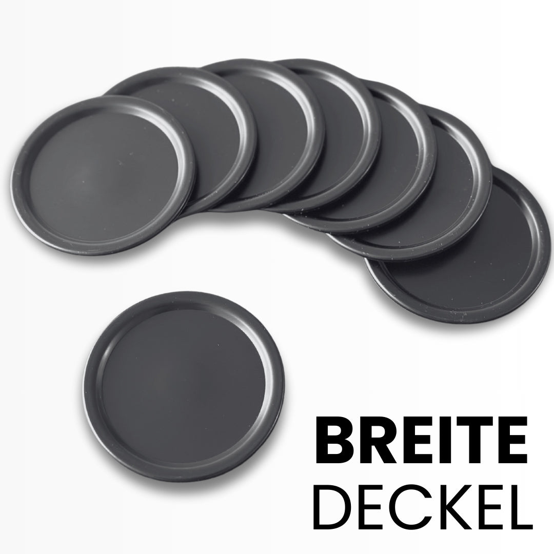 Kreidetafel-Deckel für 1000ml Gläser (12er-Set)
